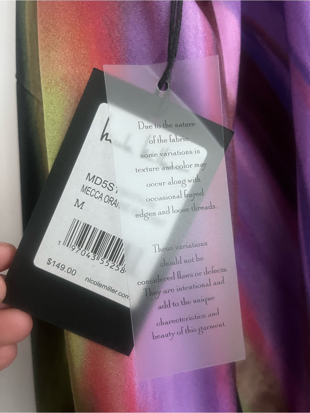 Nicole Miller Purple Swirl Maxi Slip Dress - Picture 3 of 4